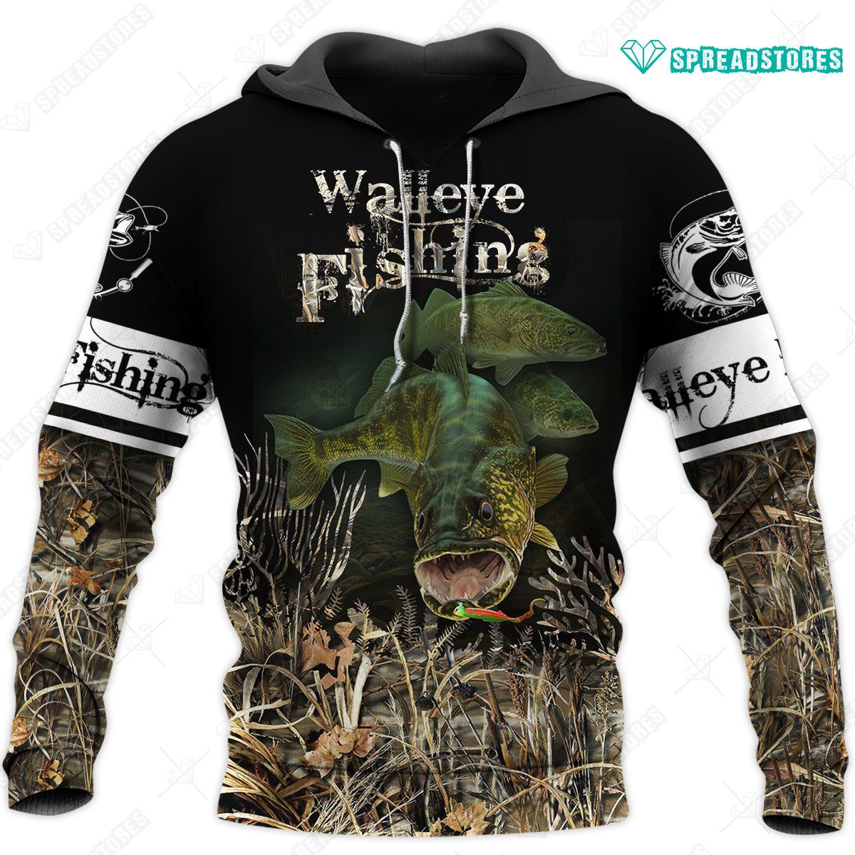 Walleye Fishing 3d Hoodie