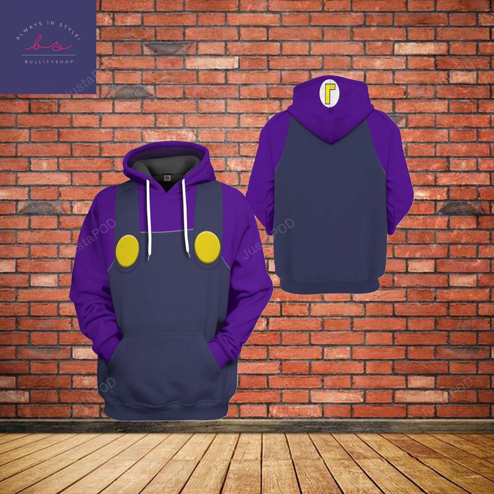 Waluigi 3d All Over Print Hoodie Zip-up Hoodie