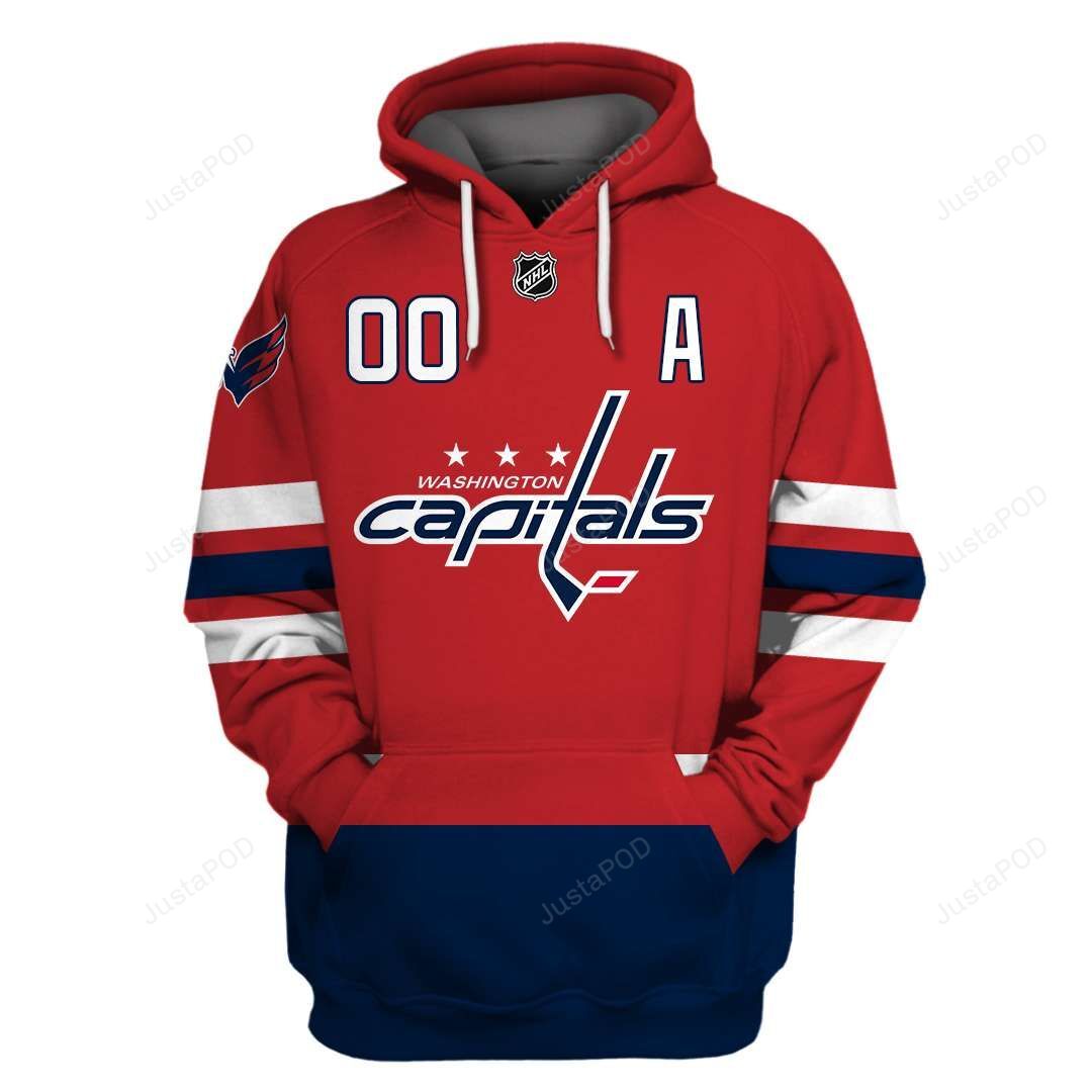 Washington Capitals 3d Hoodie 04