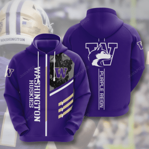 Washington Huskies American Football 3d All Over Print Hoodie Zip-up Hoodie