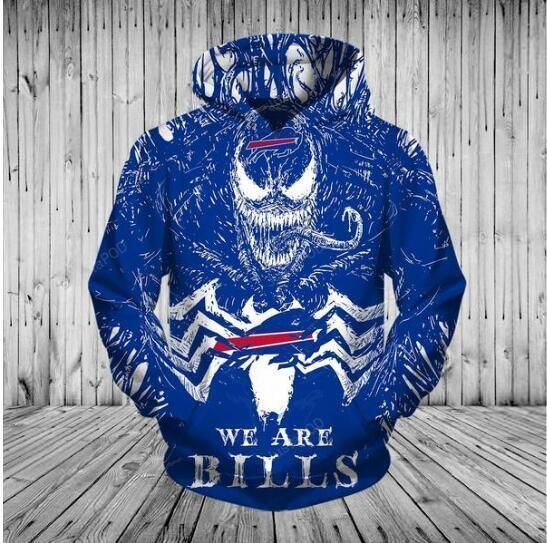 We Are Bills Venom Buffalo Bills 3d All Over Print Hoodie Zip-up Hoodie