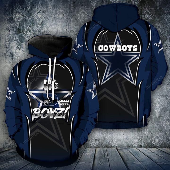 We Dem Boyz Dallas Cowboys 3d All Over Printed Hoodie Zip- Up Hoodie