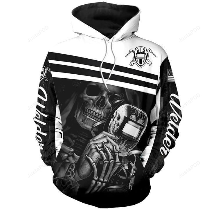 Welder Maiden Skull 3d All Over Print Hoodie Zip-up Hoodie