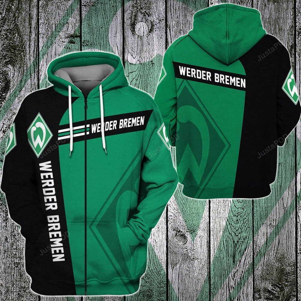 Werder Bremen 3d All Over Print Hoodie Zip-up Hoodie-trungten-09qk3