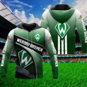 Werder Bremen 3d All Over Print Hoodie Zip-up Hoodie