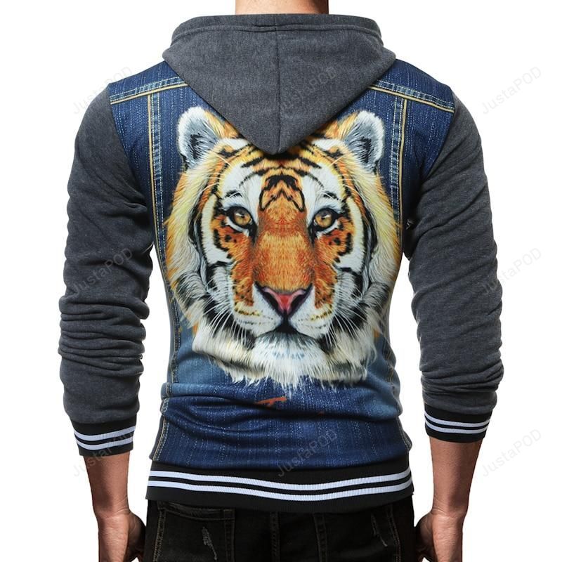 Wholesale Price Men Hoodies 2018 Fashion Brand Sweatshirts Tiger Printed 3d Hoodies Zipper Jacket Hip Hop Cardigan Tracksuits