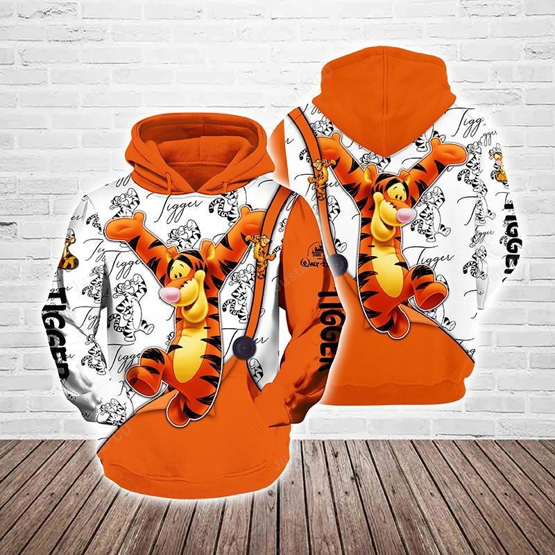 Winnie The Pooh Cartoon Fall Tigger Hoodie Unisex Men Women 3d All Over Print Hoodie