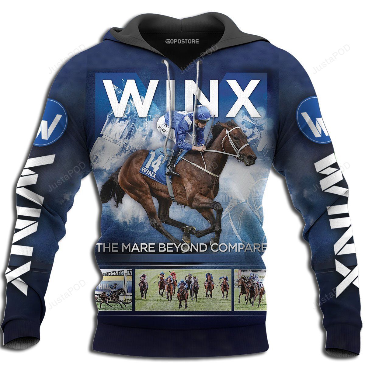 Winx Racing Horse 3d Hoodie