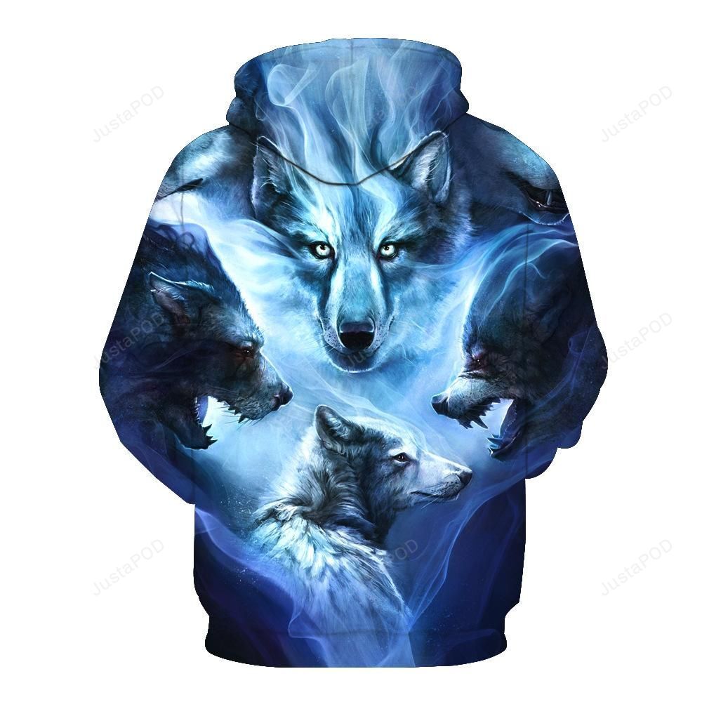 Wolf 3d All Over Print Hoodie Zip-up Hoodie-trungten-16cag