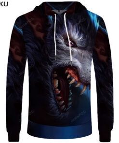 Wolf 3d All Over Print Hoodie Zip-up Hoodie-trungten-5j3ei