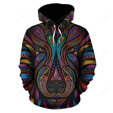 Wolf 3d All Over Print Hoodie Zip-up Hoodie-trungten-ei7mq