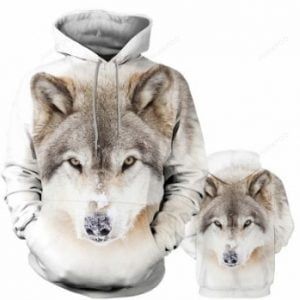 Wolf 3d All Over Print Hoodie Zip-up Hoodie-trungten-lq7nq