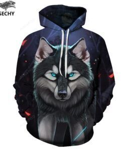 Wolf 3d All Over Print Hoodie Zip-up Hoodie-trungten-ms35j