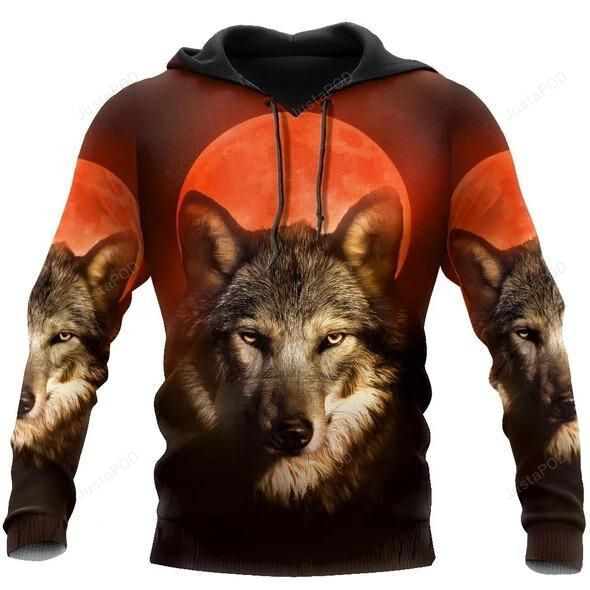 Wolf 3d All Over Print Hoodie Zip-up Hoodie