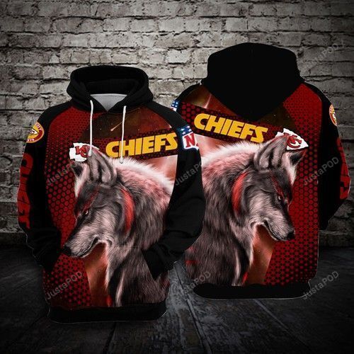 Wolf Kansas City Chiefs For Unisex 3d All Over Print Hoodie Zip-up Hoodie