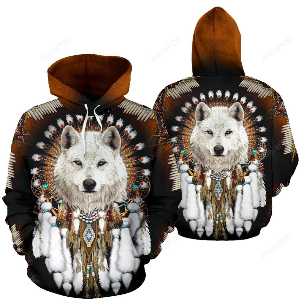 Wolf Native American 3d All Over Print Hoodie Zip-up Hoodie-trungten-jxujz