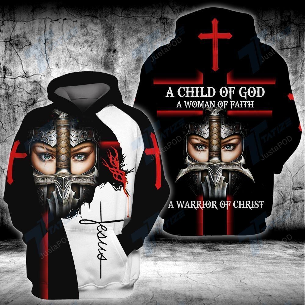 Woman Of Faith Warrior Of Christ 3d All Over Print Hoodie Zip-up Hoodie