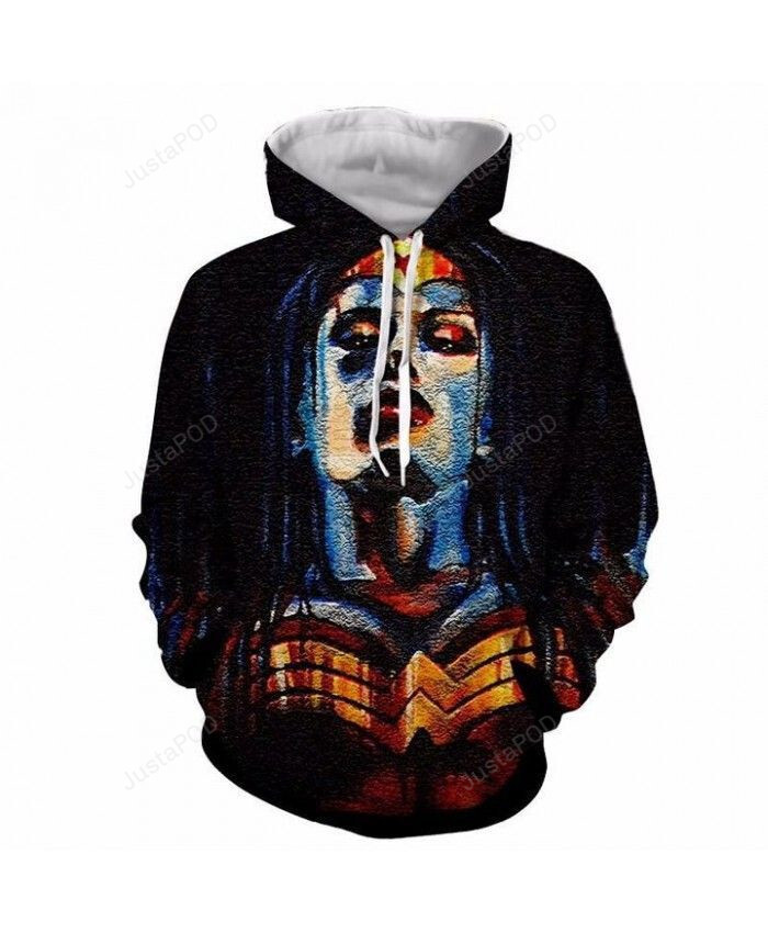 Wonder Woman 3d All Over Printed Hoodie Zip- Up Hoodie