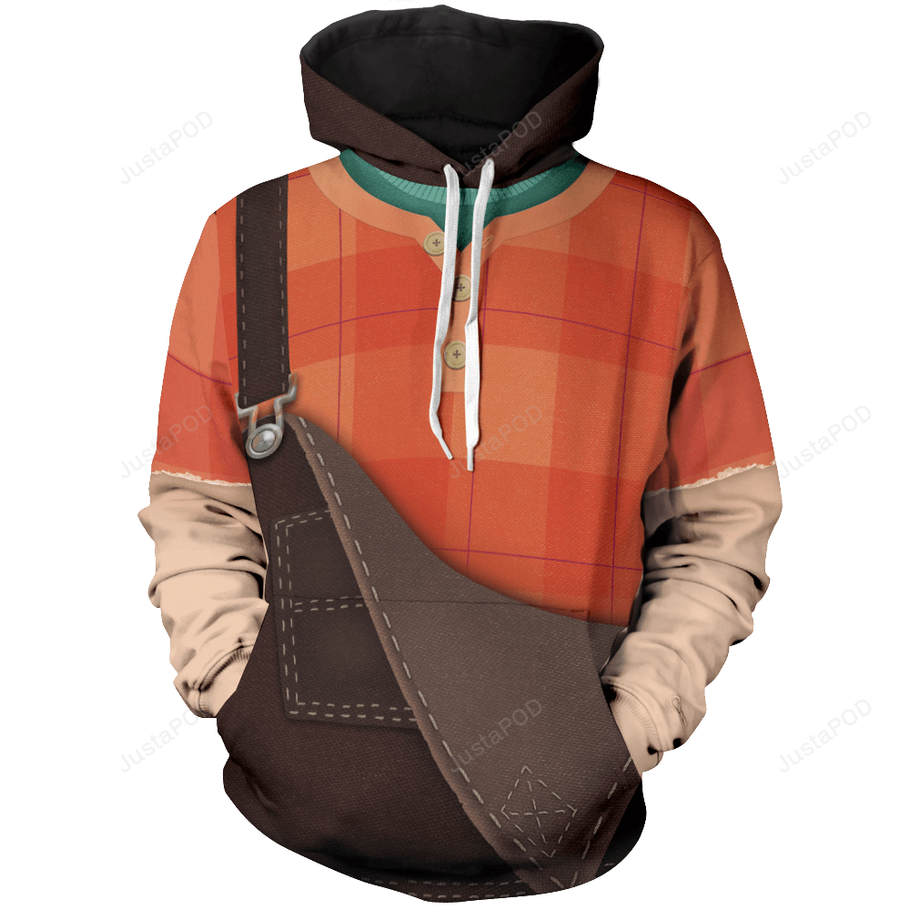 Wreck It Ralph Unisex Pullover Hoodie 3d All Over Print Hoodie Zip-up Hoodie