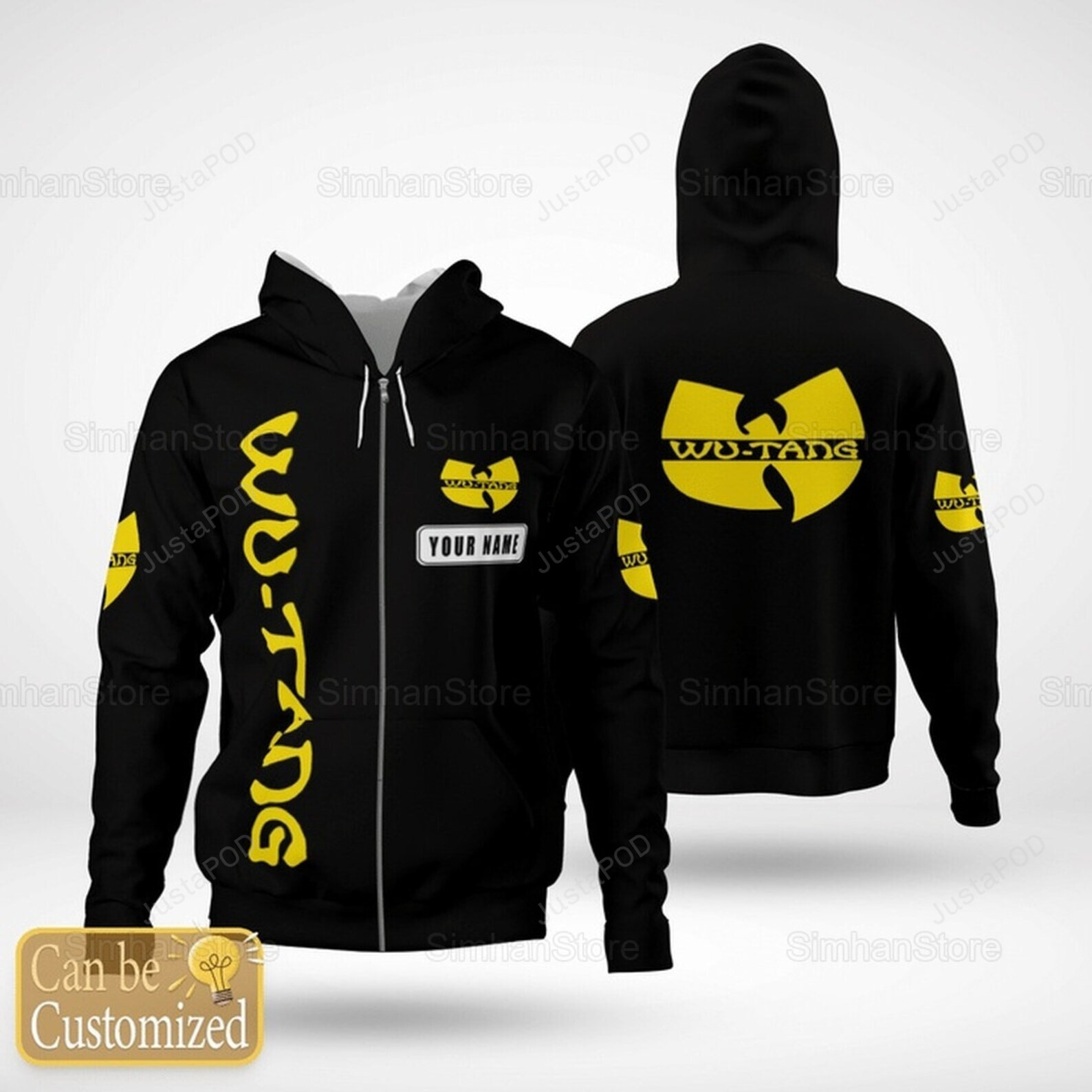 Wu Tang Clan Hoodie Unisex Hoodie 3d Hoodie Music Lovers Rock And Roll Custom Name 3d All Over Printed Hoodie Zip- Up Hoodie