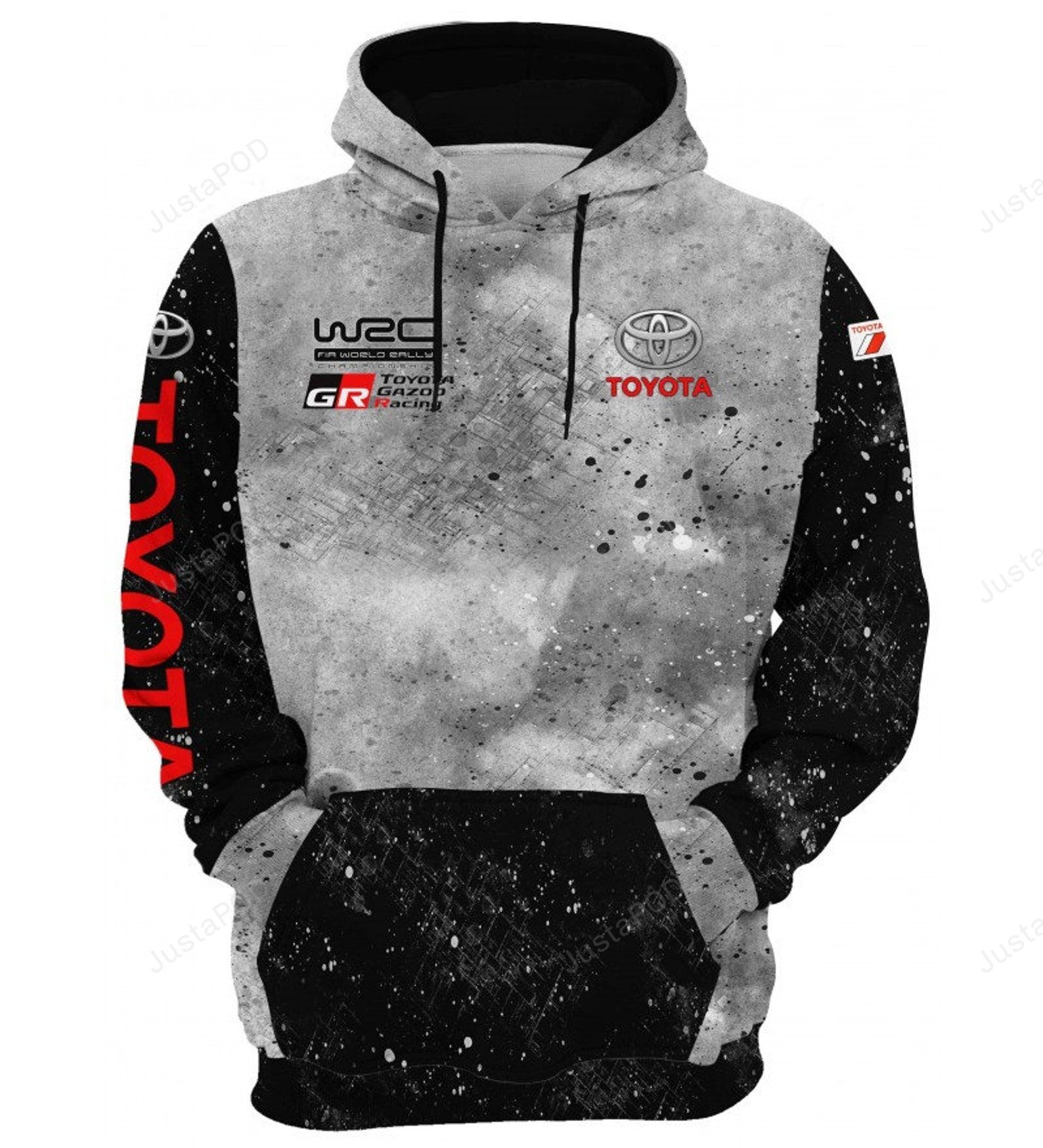 Yamaha Gr Gazoo Racing 3d All Over Printed Hoodie Zip- Up Hoodie