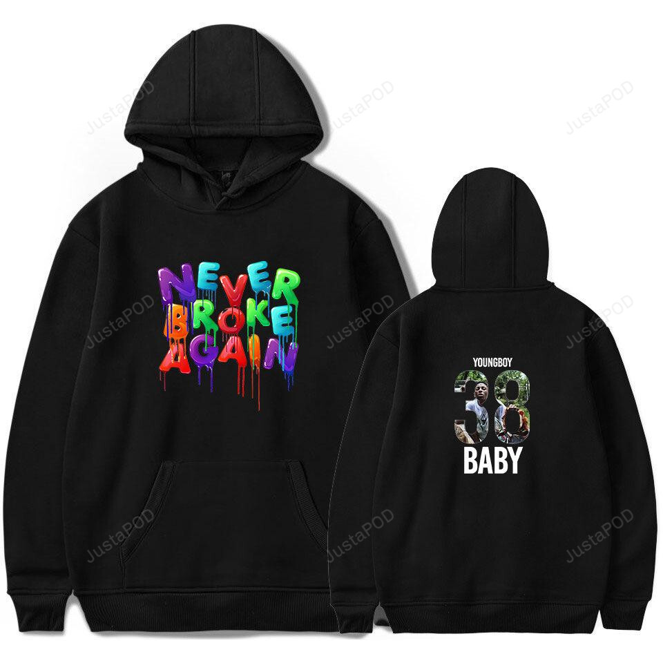 Youngboy Never Broken Again Long Sleeve 3d All Over Printed Hoodie Zip- Up Hoodie