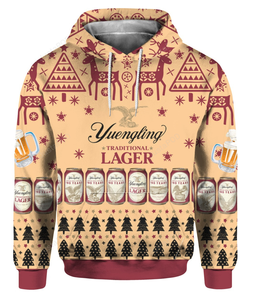 Yuengling Lager Beer 3d All Over Print Hoodie Zip-up Hoodie