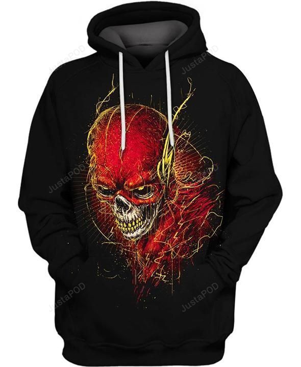 Zoombie Skull Flash Fan 3d All Over Print Hoodie Zip-up Hoodie