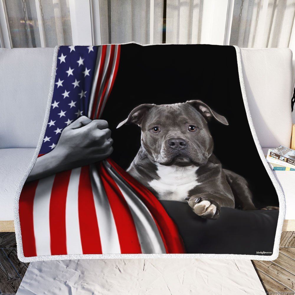 American Staffordshire Terrier Sofa Throw Blanket