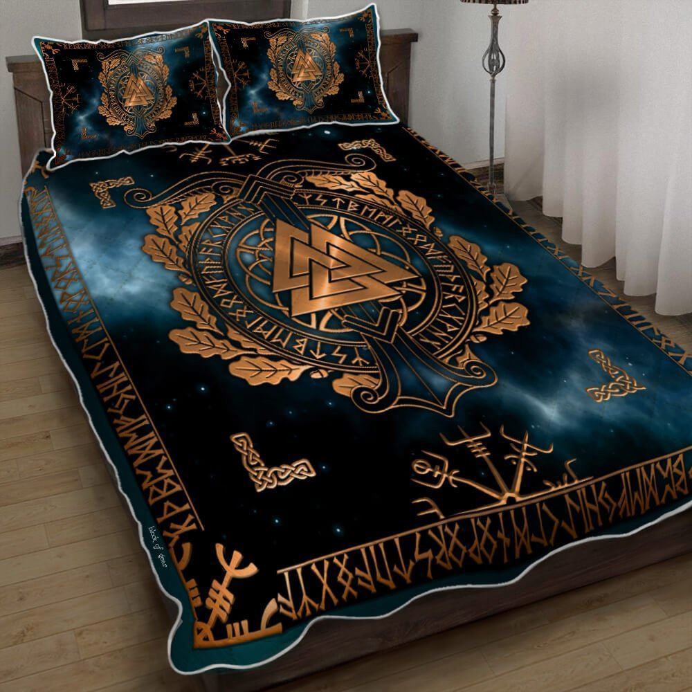 Asgard Viking Symbol Quilt Bedding Set