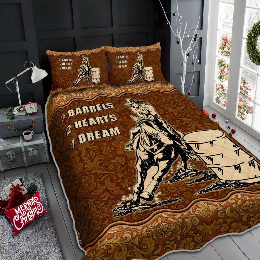 Barrel Racing Quilt Bedding Set-nw6ca