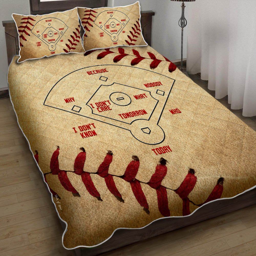 Baseball Quilt Bedding Set-7m039