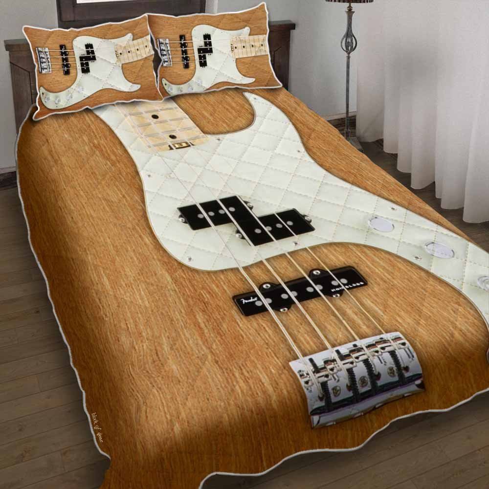 Bass Guitar For The Love Of Bass Quilt Bedding Set