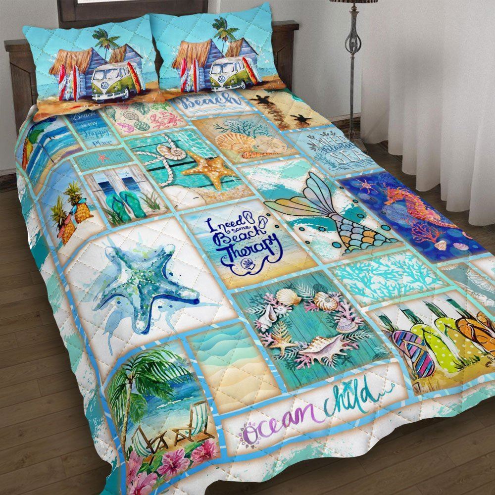 Beach Life Quilt Bedding Set