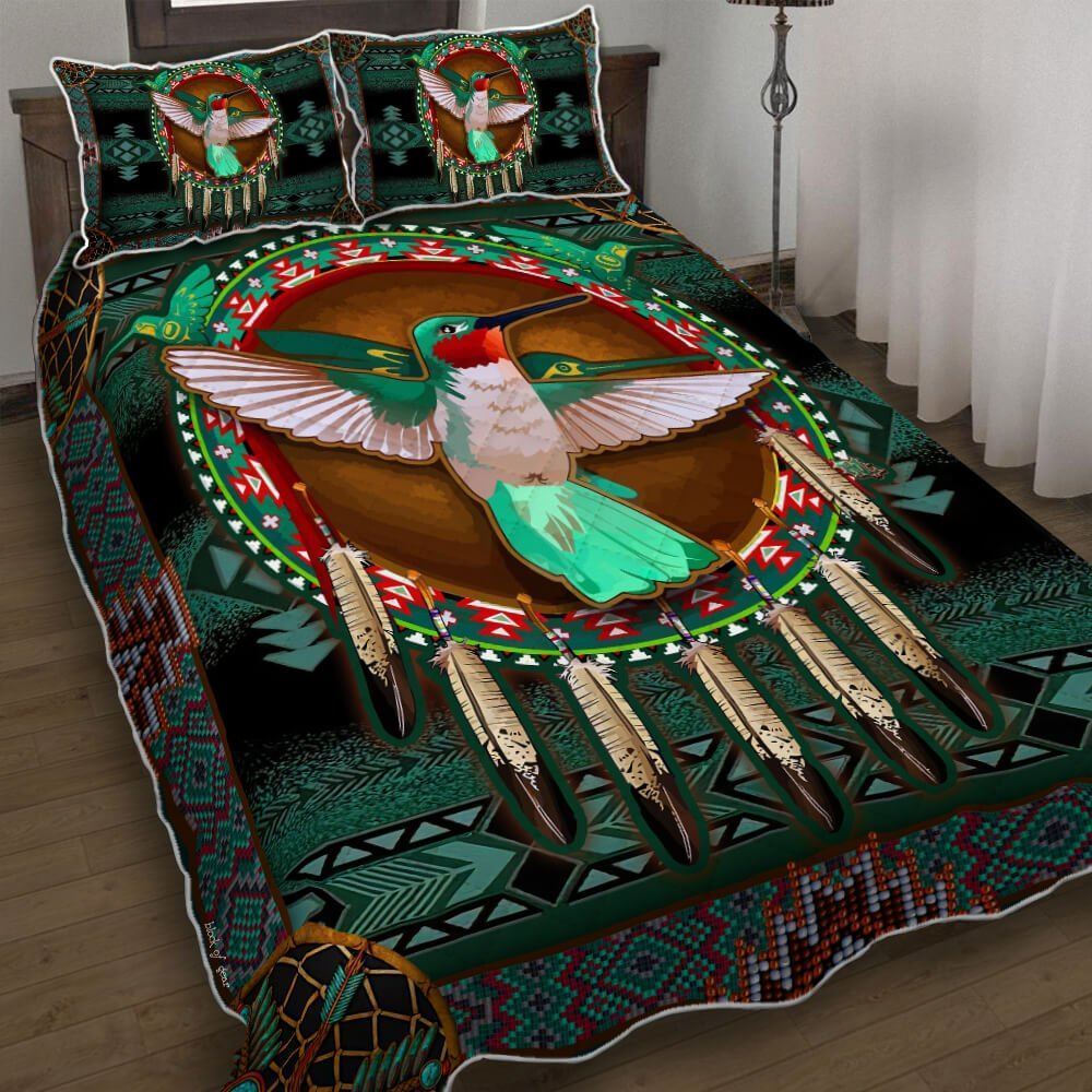 Beautiful Hummingbird V1 Quilt Bedding Set