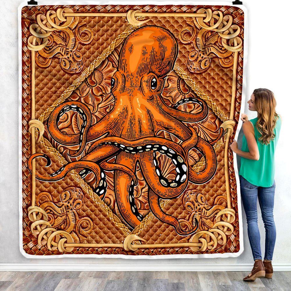 Beautiful Octopus Sofa Throw Blanket