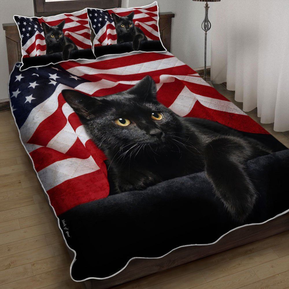 Black Cat American Quilt Bedding Set