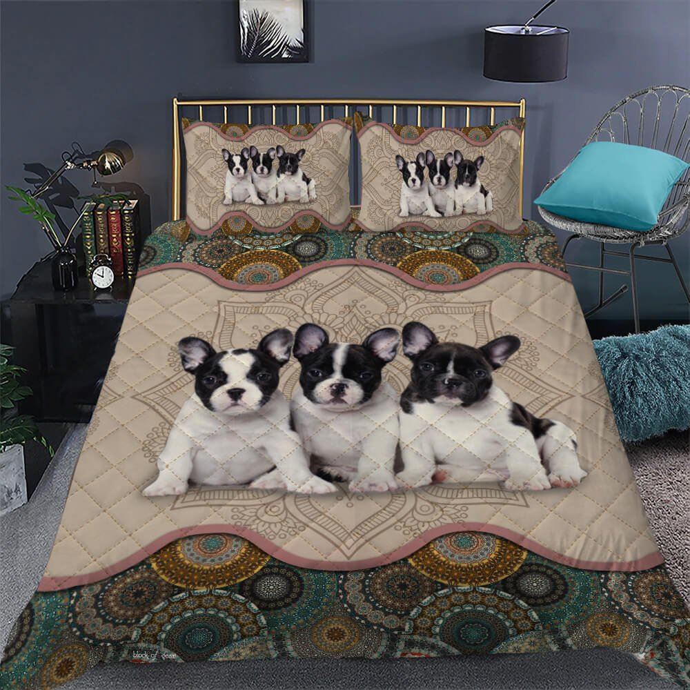 Boston Terrier Quilt Bedding Set-opu0z