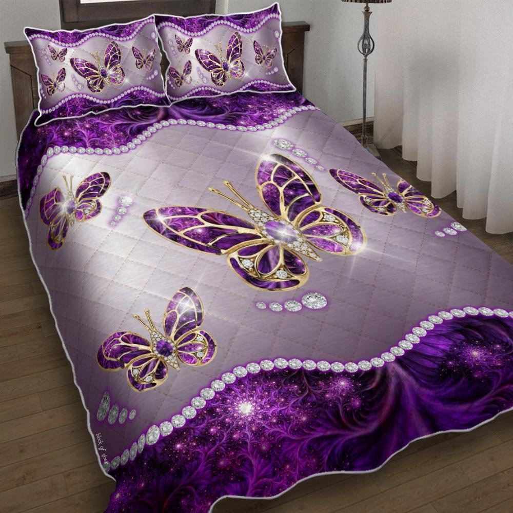 Butterfly Quilt Bedding Set-gl177