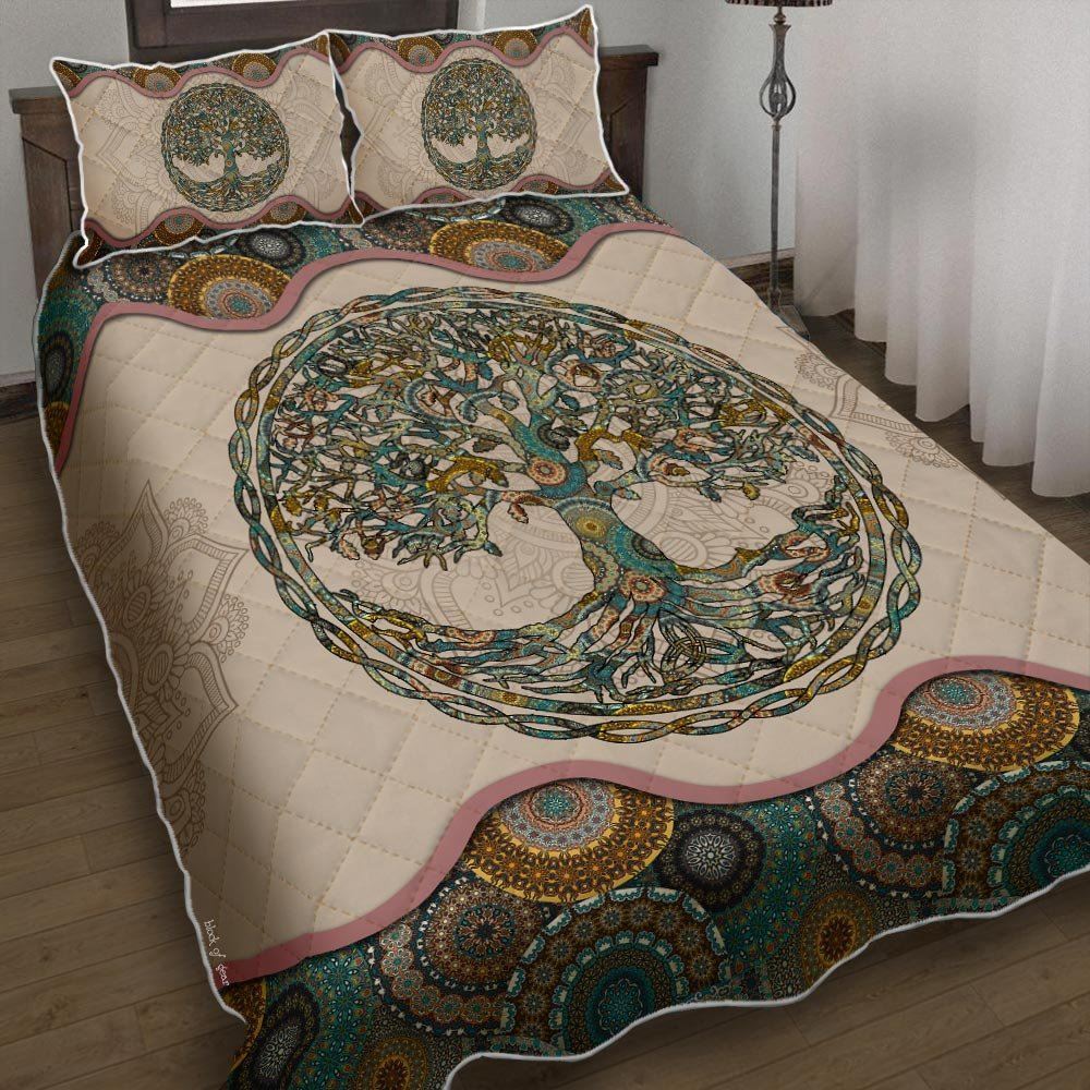 Celtic Tree Of Life Quilt Bedding Set