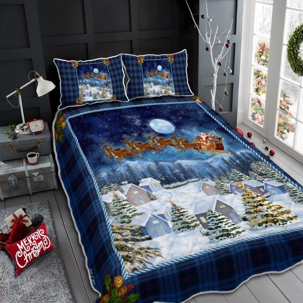 Christmas Night Quilt Bedding Set