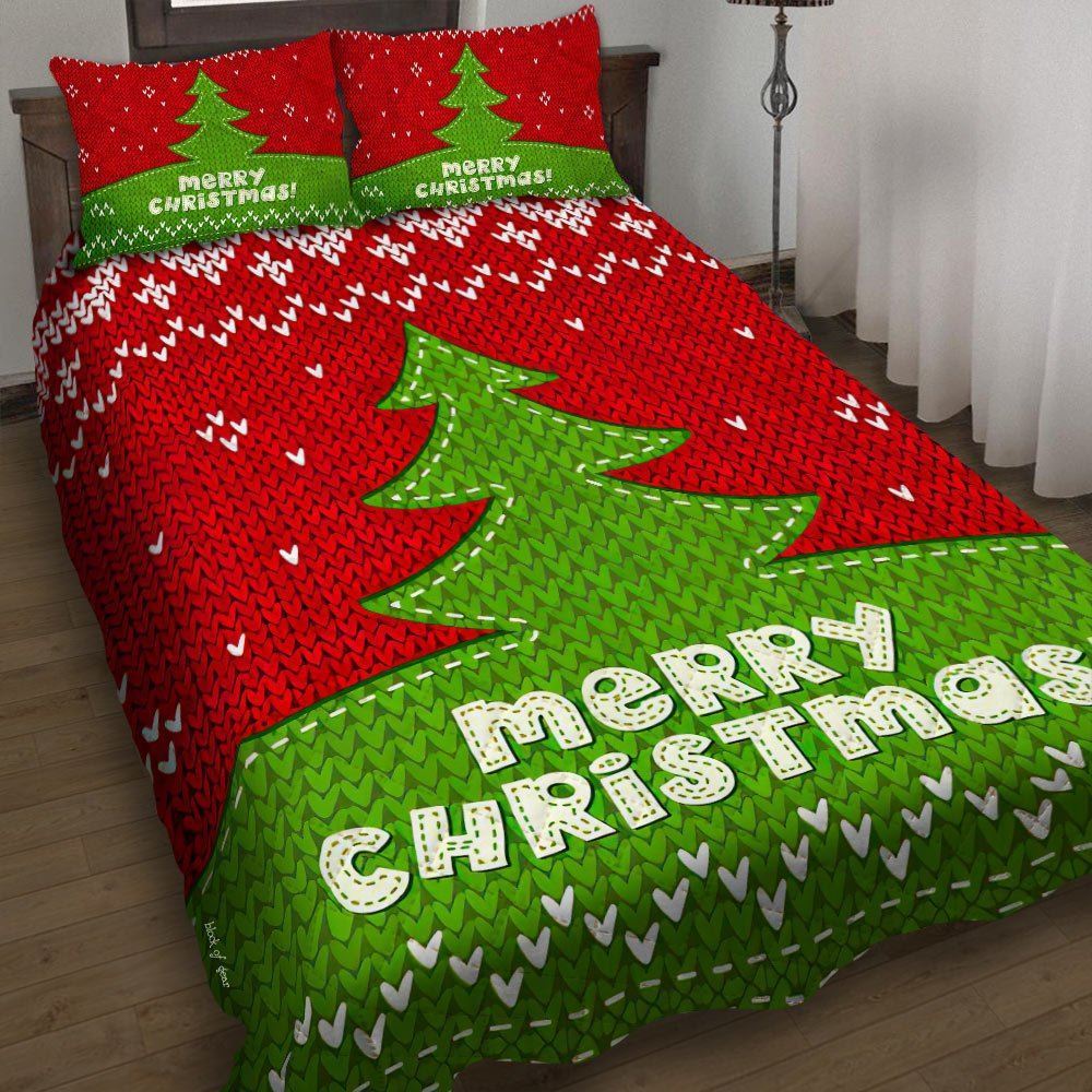 Christmas Tree Quilt Bedding Set-7k0r2