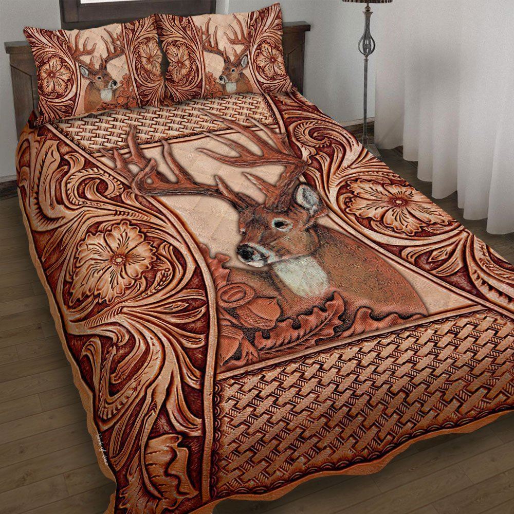 Deer Hunting Quilt Bedding Set-z7gbp