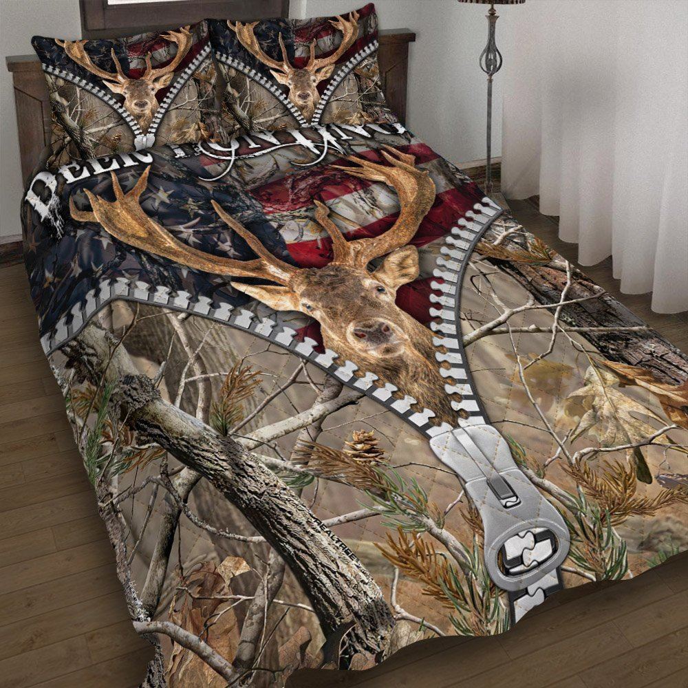 Deer Hunting Quilt Bedding Set