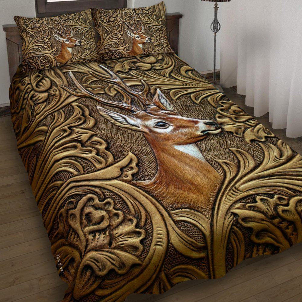 Deer Quilt Bedding Set