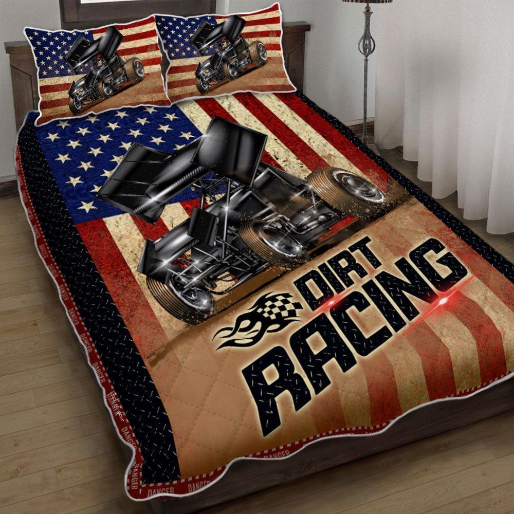 Dirt Racing Quilt Bedding Set-rxh3b