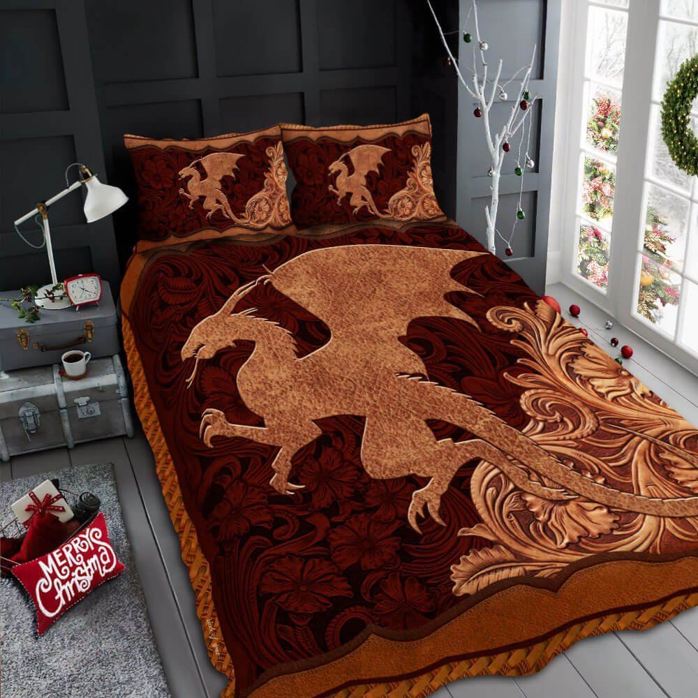 Dragon Quilt Bedding Set-2njps