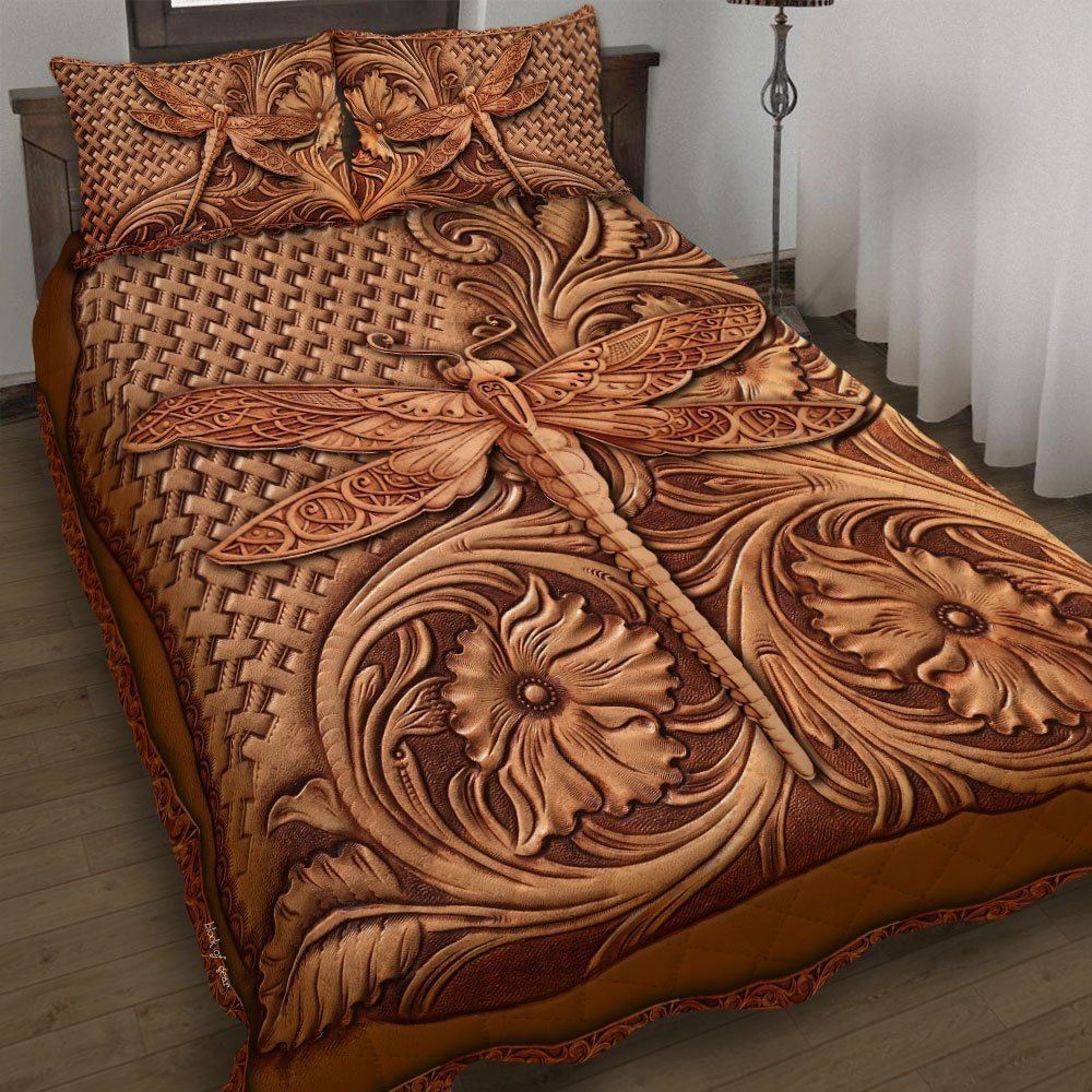 Dragonfly Quilt Bedding Set