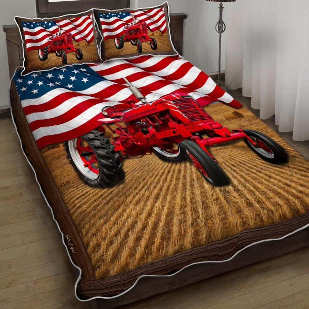 Farmer Tractor Quilt Bedding Set-u1kzc