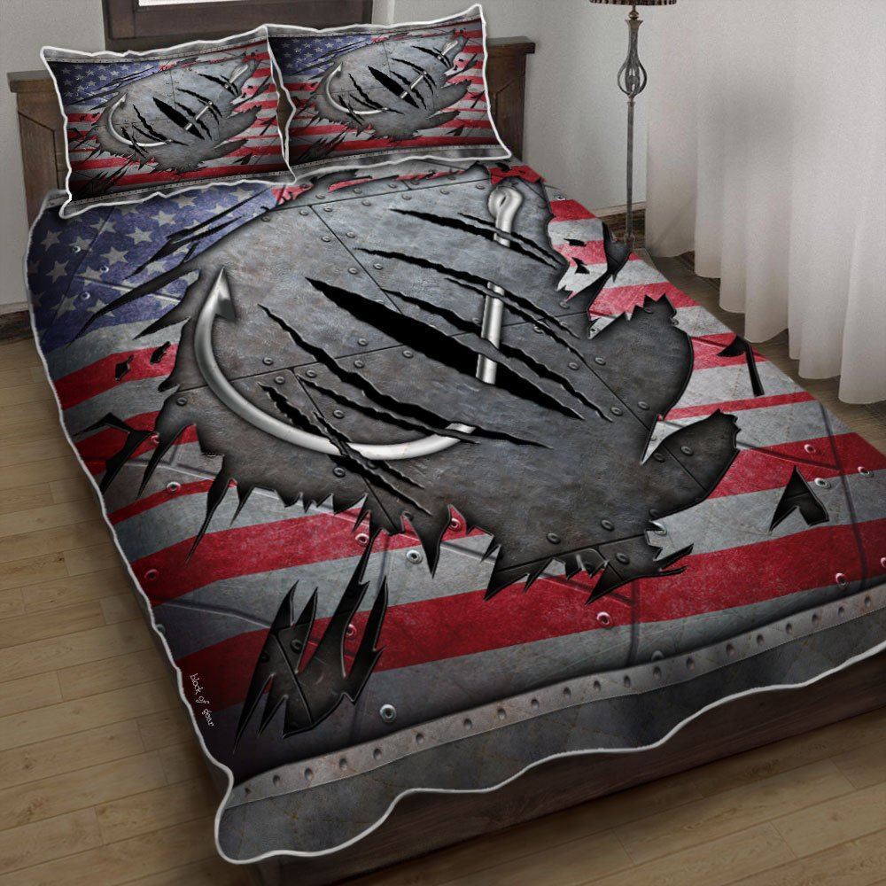 Fishing Hook Quilt Bedding Set